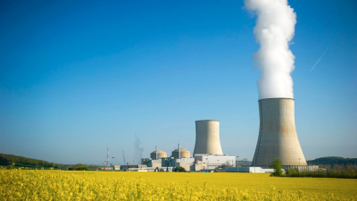 A nuclear power plant.