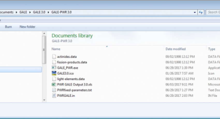GALE 3_0 Working Directory