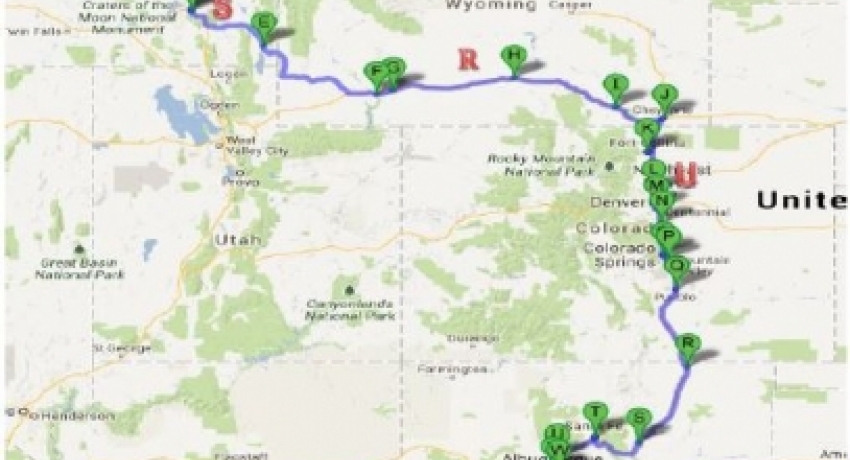 NRC-RADTRAN map