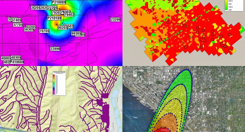 Heat maps generated by VSP.