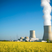 A nuclear power plant.